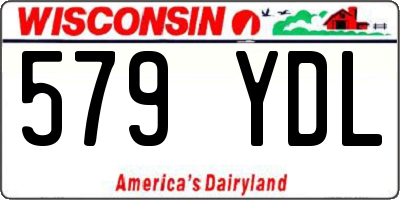 WI license plate 579YDL