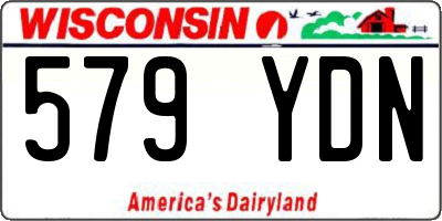 WI license plate 579YDN