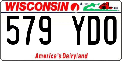 WI license plate 579YDO