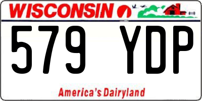 WI license plate 579YDP