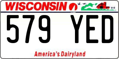 WI license plate 579YED