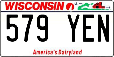WI license plate 579YEN