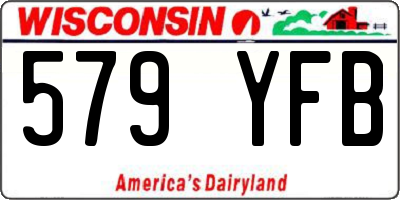 WI license plate 579YFB