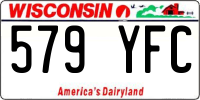 WI license plate 579YFC
