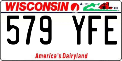 WI license plate 579YFE