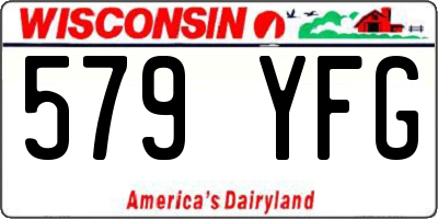 WI license plate 579YFG