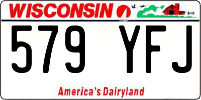 WI license plate 579YFJ