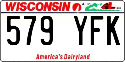 WI license plate 579YFK