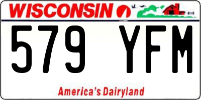 WI license plate 579YFM