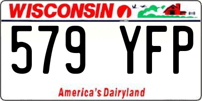 WI license plate 579YFP