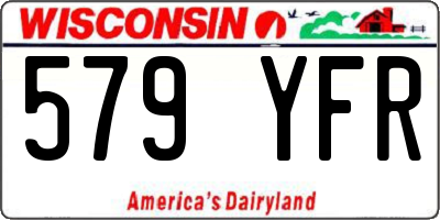 WI license plate 579YFR