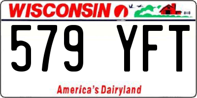 WI license plate 579YFT
