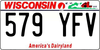 WI license plate 579YFV