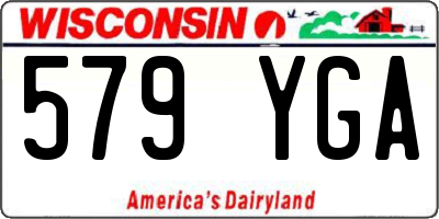 WI license plate 579YGA