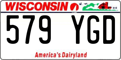 WI license plate 579YGD