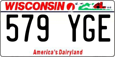 WI license plate 579YGE