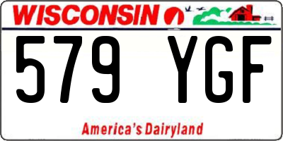 WI license plate 579YGF