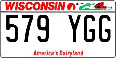 WI license plate 579YGG
