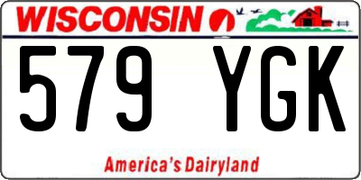 WI license plate 579YGK