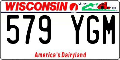 WI license plate 579YGM