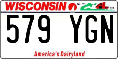WI license plate 579YGN