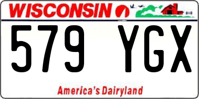 WI license plate 579YGX