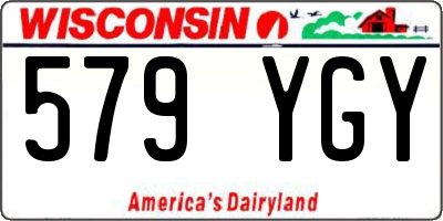 WI license plate 579YGY