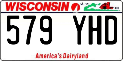 WI license plate 579YHD