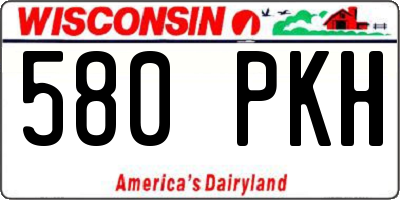 WI license plate 580PKH