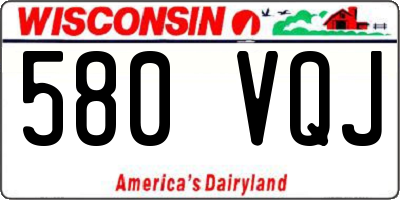 WI license plate 580VQJ