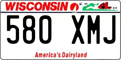 WI license plate 580XMJ