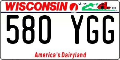 WI license plate 580YGG