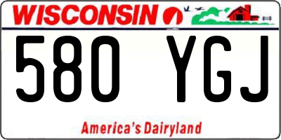 WI license plate 580YGJ
