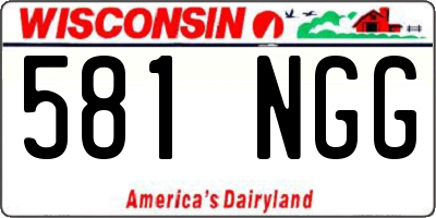 WI license plate 581NGG