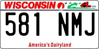WI license plate 581NMJ