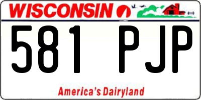 WI license plate 581PJP