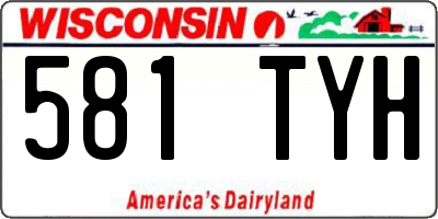 WI license plate 581TYH