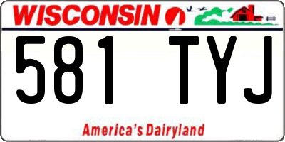 WI license plate 581TYJ