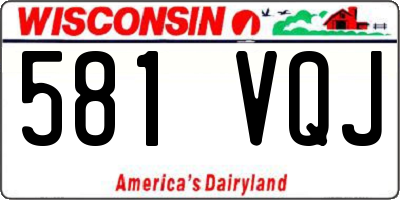 WI license plate 581VQJ