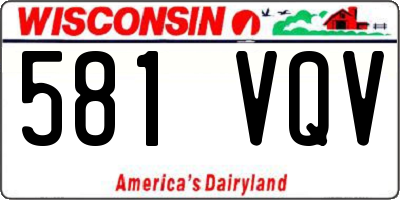 WI license plate 581VQV