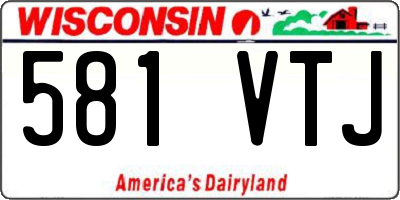WI license plate 581VTJ
