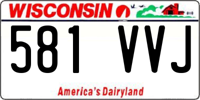 WI license plate 581VVJ
