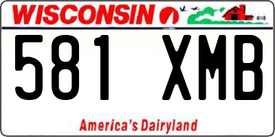 WI license plate 581XMB