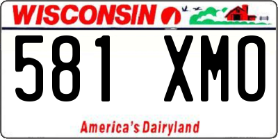 WI license plate 581XMO