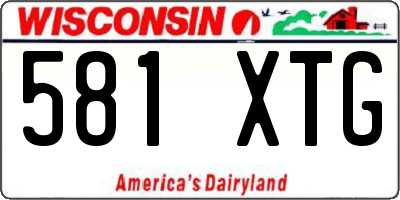 WI license plate 581XTG