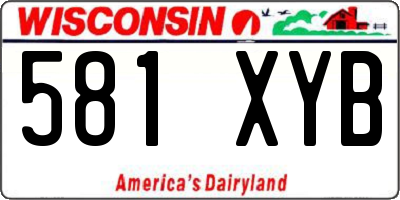 WI license plate 581XYB