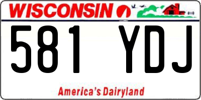 WI license plate 581YDJ