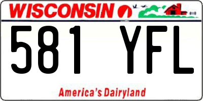 WI license plate 581YFL