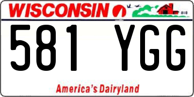WI license plate 581YGG