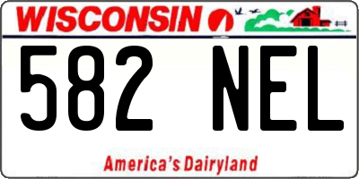 WI license plate 582NEL